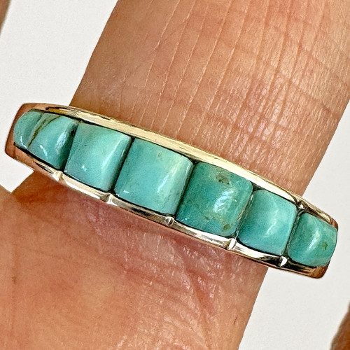Navajo turquoise mens wedding - turquoise,