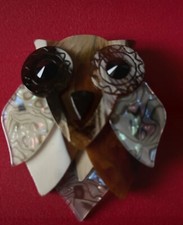 art deco style owl brooch/pin