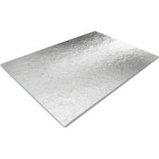 Glass Chopping Board Worktop Saver Kitchen Cutting Utensil | Soft Grey Effect