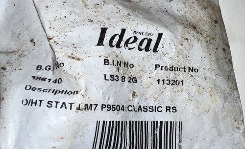 Ideal 113201 limit thermostat - ideal,