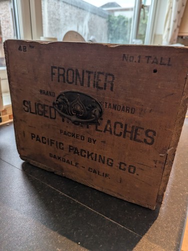 Wooden vintage packing crate - wooden,