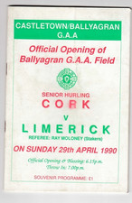 GAA - Limerick v Cork 29/4/1990 Official Opening of Ballyagran G.A.A. Field