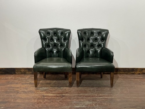 Pair green leather - green,