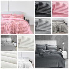 Teddy Fleece BIG CORD Thermal  Duvet PillowCase Cushion Curtain Throw Soft Warm