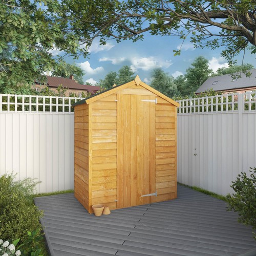 3x5 wooden garden shed - 3x5, overlap