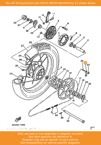 Yamaha washer lock - yamaha, (3y2)