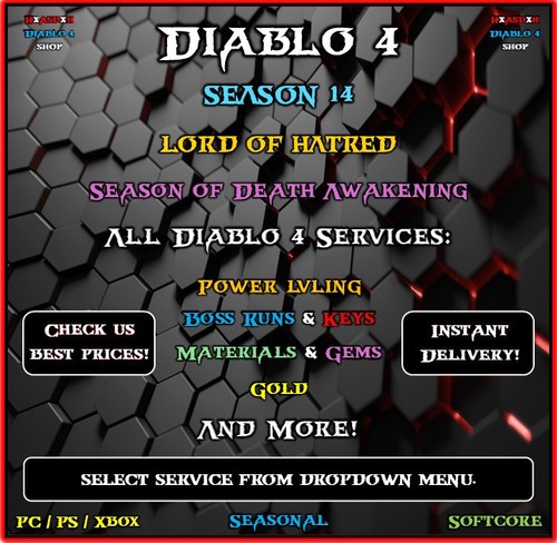 Diablo season 14 - 4✨season, 14✨all
