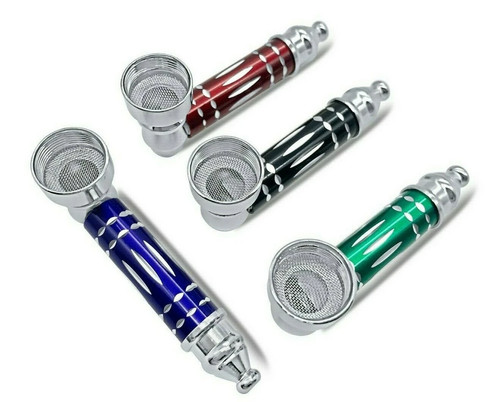 Metal smoking pipe with five - metal,