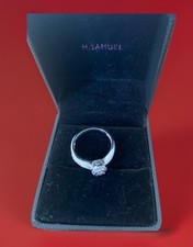H Samuel 9 Ct White Gold 0.17