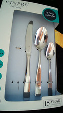 Viners Everyday 16 Piece Cutlery Set. Purity. Missing 1 fork. 18/0 Stainless.New