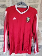 Adidas Kingussie High School Football Shinty Shirt Size S/M Red & White No.6 Uk