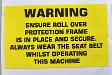 Site Safety Stickers 'WARNING'