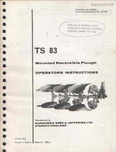 Ransomes ts83 mounted - ransomes,