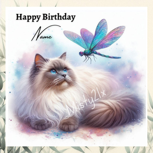 Personalised ragdoll cat - personalised,