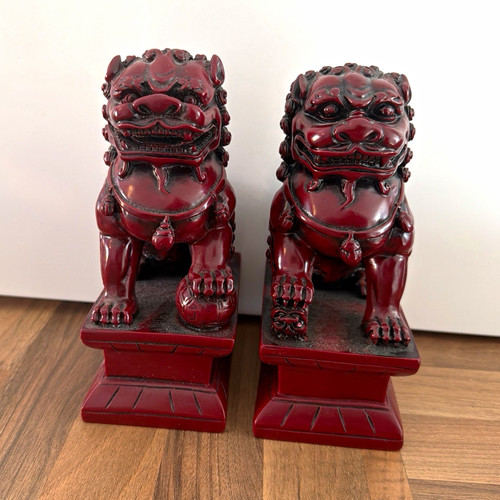 Pair vintage red black - pair, &