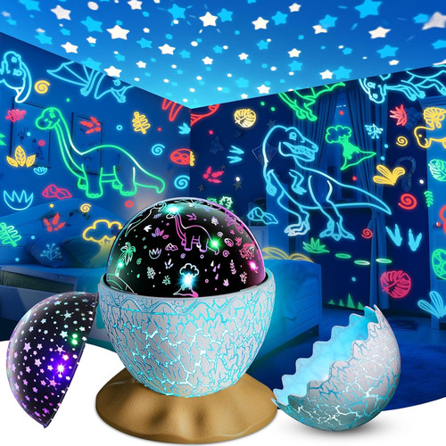 Dinosaur egg night light star - night,