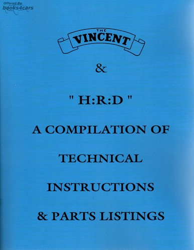 Vincent bikes hrd manual - bikes,