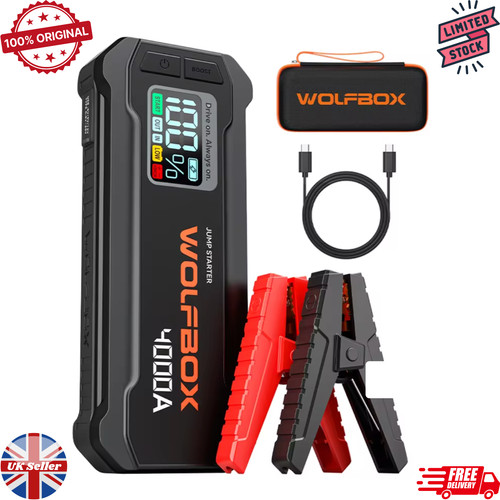 Wolfbox 4000a car jump starter - car,
