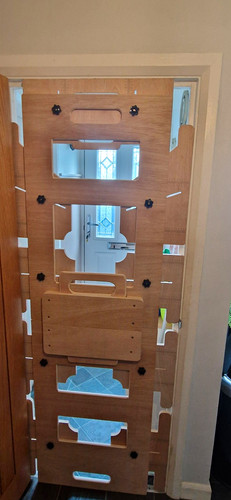 Door templating jig foldable - templating, jig,