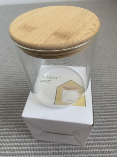 Habitat glass storage jar - habitat,