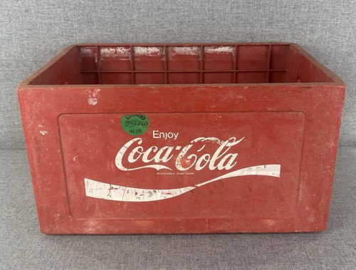 Vintage red coca cola - red, carrier