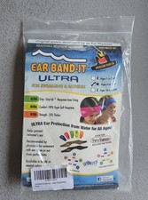 Pink Medium Ear Band-It Ultra Swimming Headband/Putty Buddies Earplugs Bundle