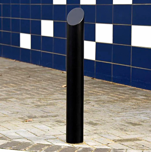 Black bollard post - bollard, safety