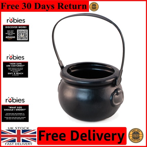 Elegant black plastic witches - black,