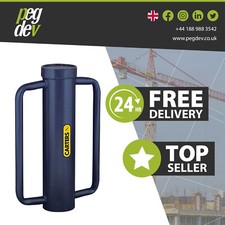 Heavy Duty Fence Post Rammer - 6" Diameter Professional Driver, Pusher, Knocker