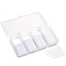 200 Plastic Collar Stays for Men Dress Shirt 4 Various Sizes in Divided Box