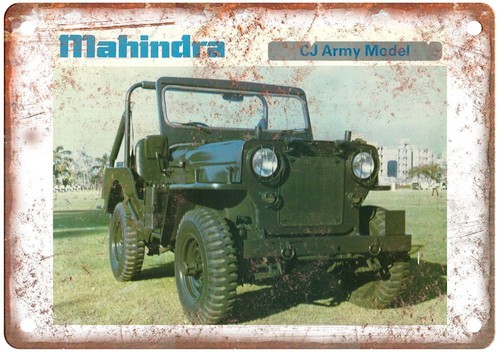 Vintage auto mahindra jeep - ad,