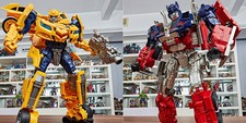 Large Transformer Optimus Prime Bumblebee Action Figure Autobot 45cm Robot Boxed