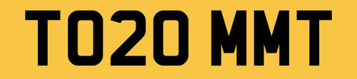 Toms number plate - thomas, to20
