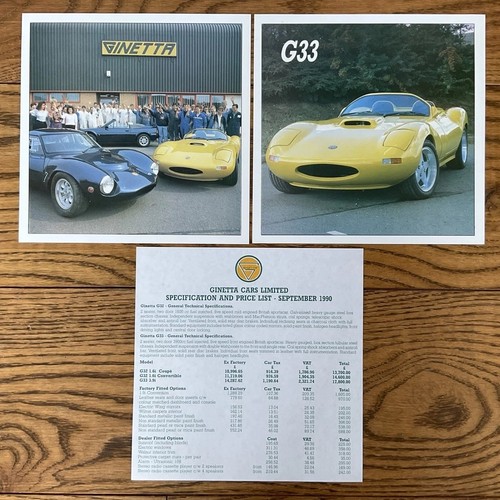Ginetta g32 g33 - 1990, price