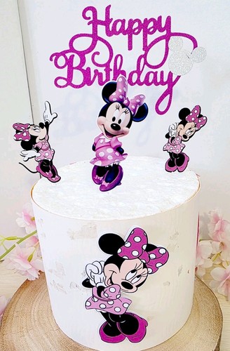 Minnie cake topper - topper, set