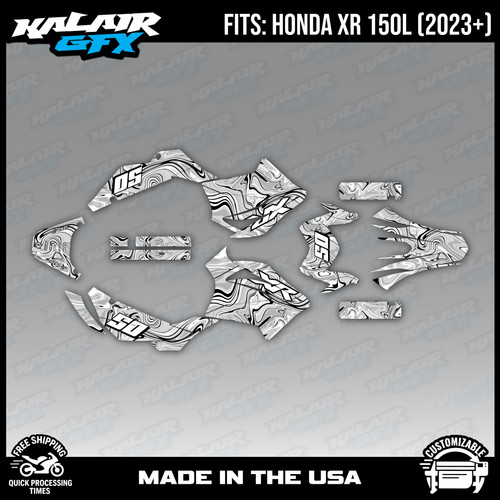 Graphics kit for - honda, xr150l
