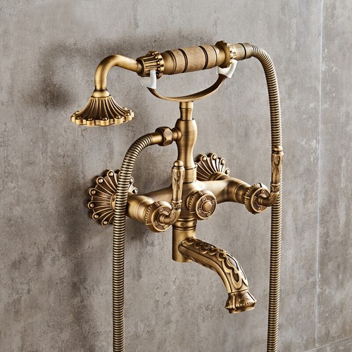 Vintage antique brass wall - ,