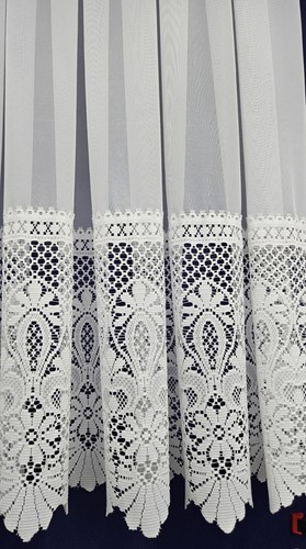 Net curtains straight base - straight,