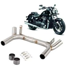 Exhaust Collector Manifold Mid Pipe For Triumph Thunderbird 1600 1700 2009-2019