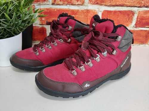 Quechua red hiking boots - red, uk