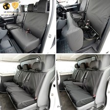 FIAT SCUDO X MODEL FRONT AND REAR SEAT COVERS (2022 ON) BLACK 367 422