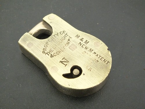 Vintage brass patent - patent, padlock