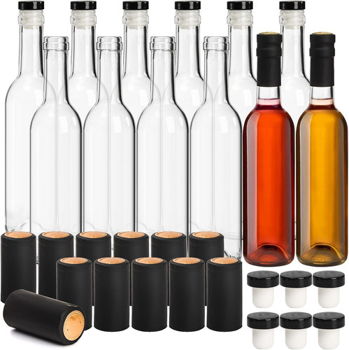 Pack glass wine bottles - 12,