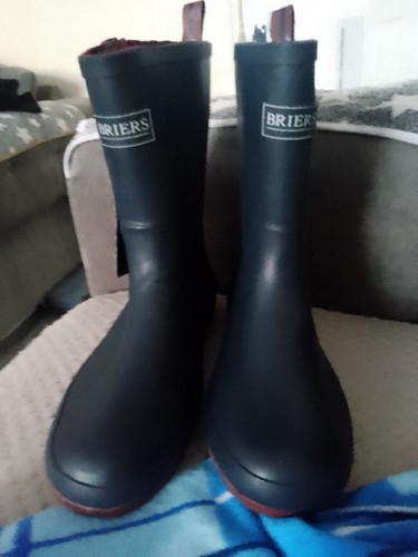 Briers mens hafe rubber boots - rubber,