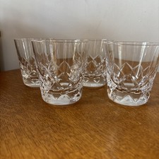 Set of Four Stuart Crystal Cut