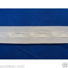 35 MM 1.25" INCH WHITE CURTAIN