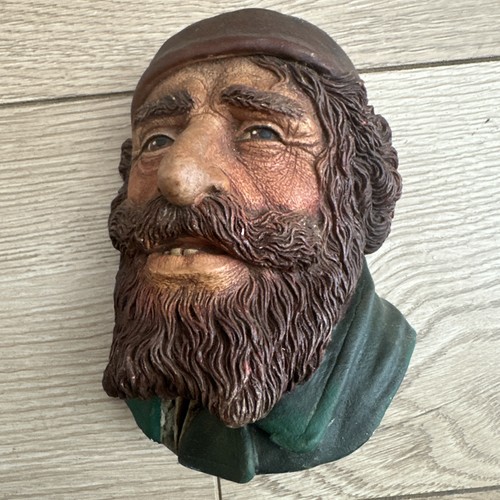 Vintage chalkware bosson head - bosson,