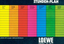 Timetable Loewe Radio TV HI-FI, Berlin, TV CP 42, Loewe... - 10848032