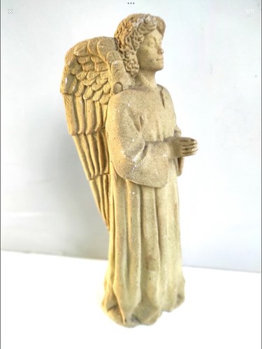 Antique religious statue angel - antique,