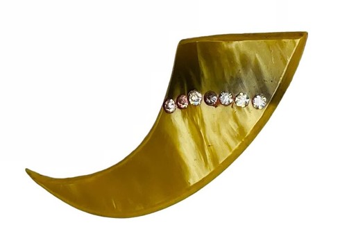 Antique celluloid brooch tiger - brooch,